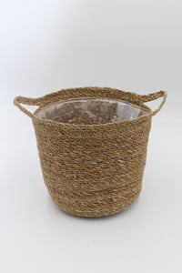 Natural Woven Lined Planter - Root Houseplants