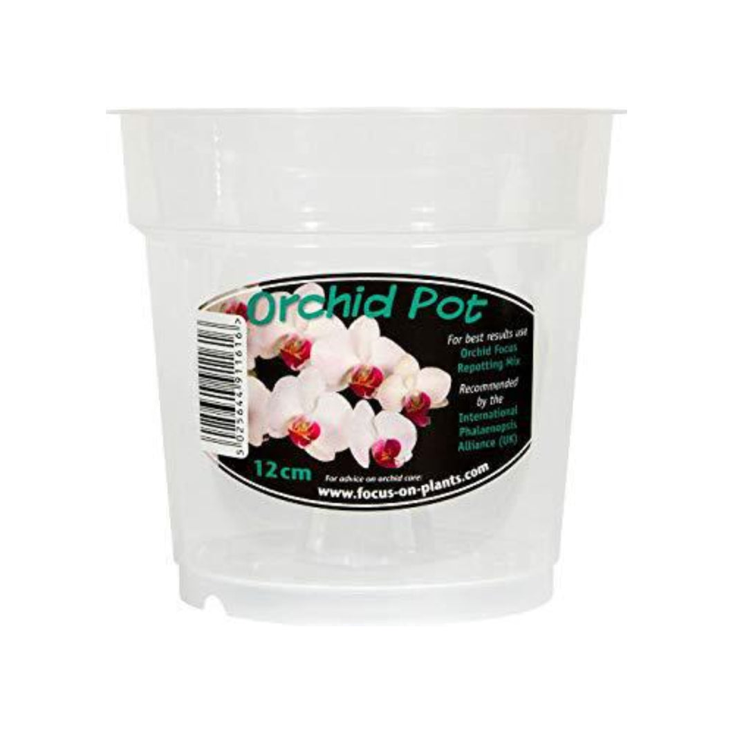 Clear orchid pots - set of 3